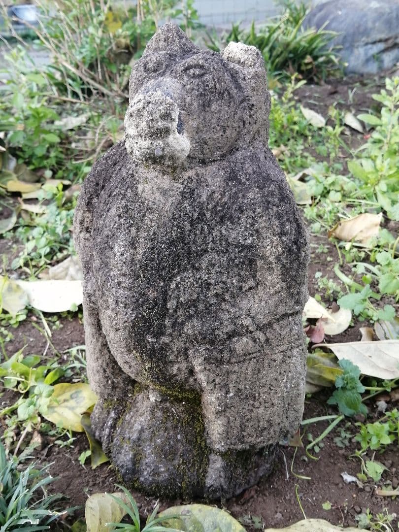 骨董 江戸時代 狸 タヌキ 石仏 仏像