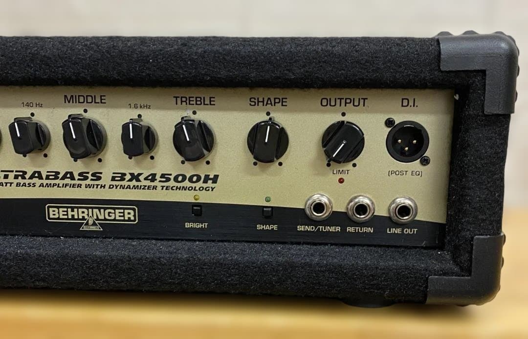 【値下げ：美品】Behringer BX4500H ベースアンプ 動作良好②