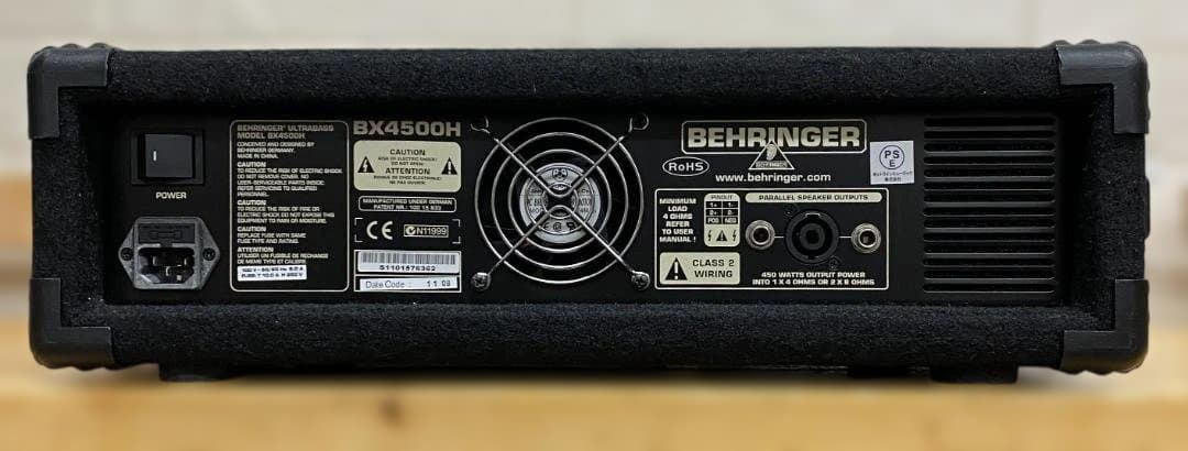 【値下げ：美品】Behringer BX4500H ベースアンプ 動作良好②