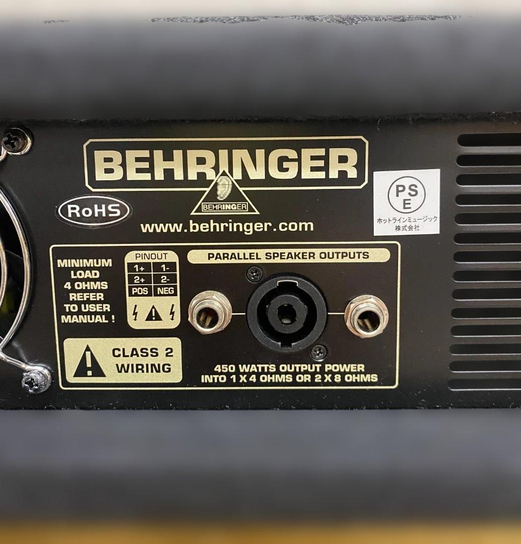 【値下げ：美品】Behringer BX4500H ベースアンプ 動作良好②