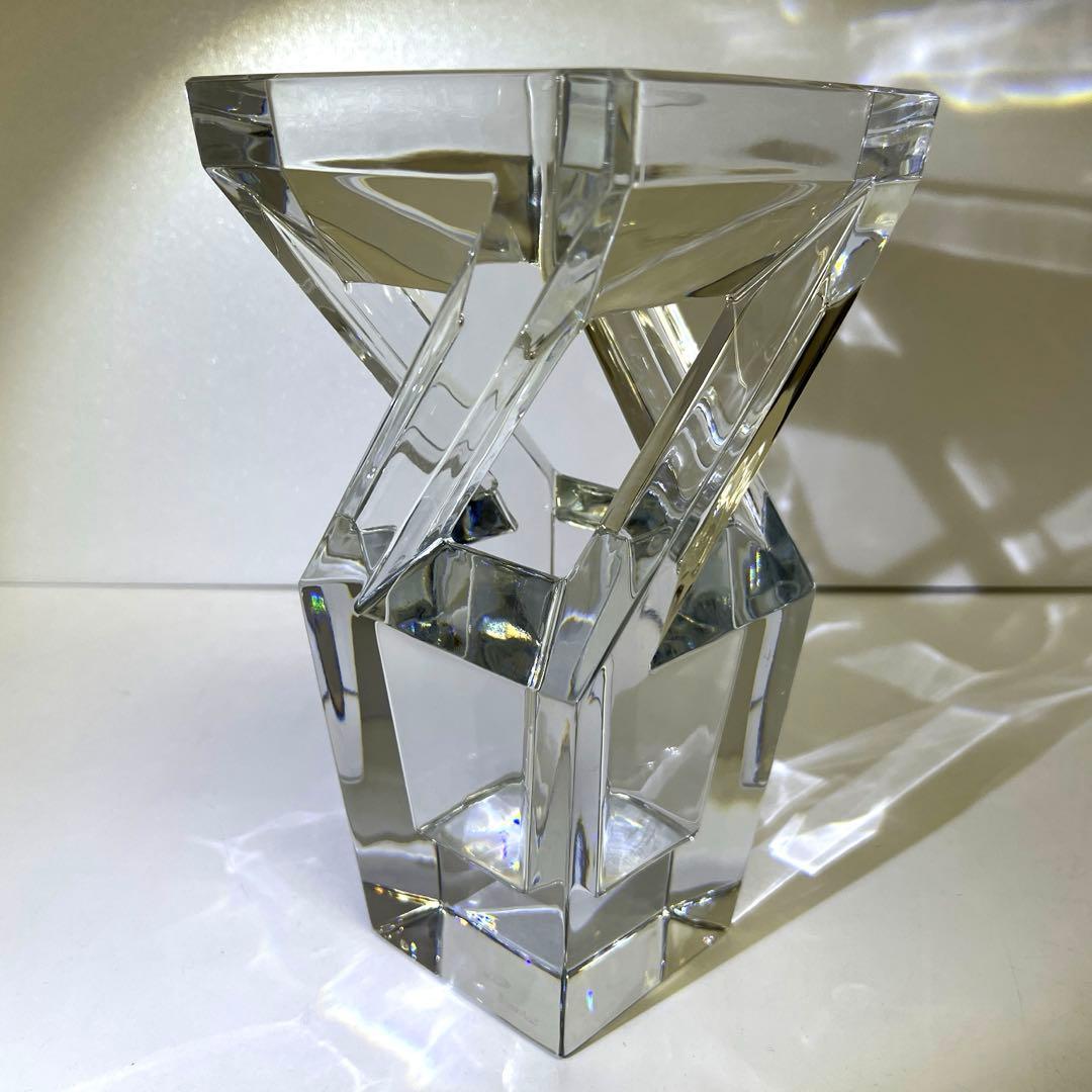 バカラ　アーキテクチャー花瓶　共箱　高さ23.8㎝　東Y7-1209☆1Fトニヒ