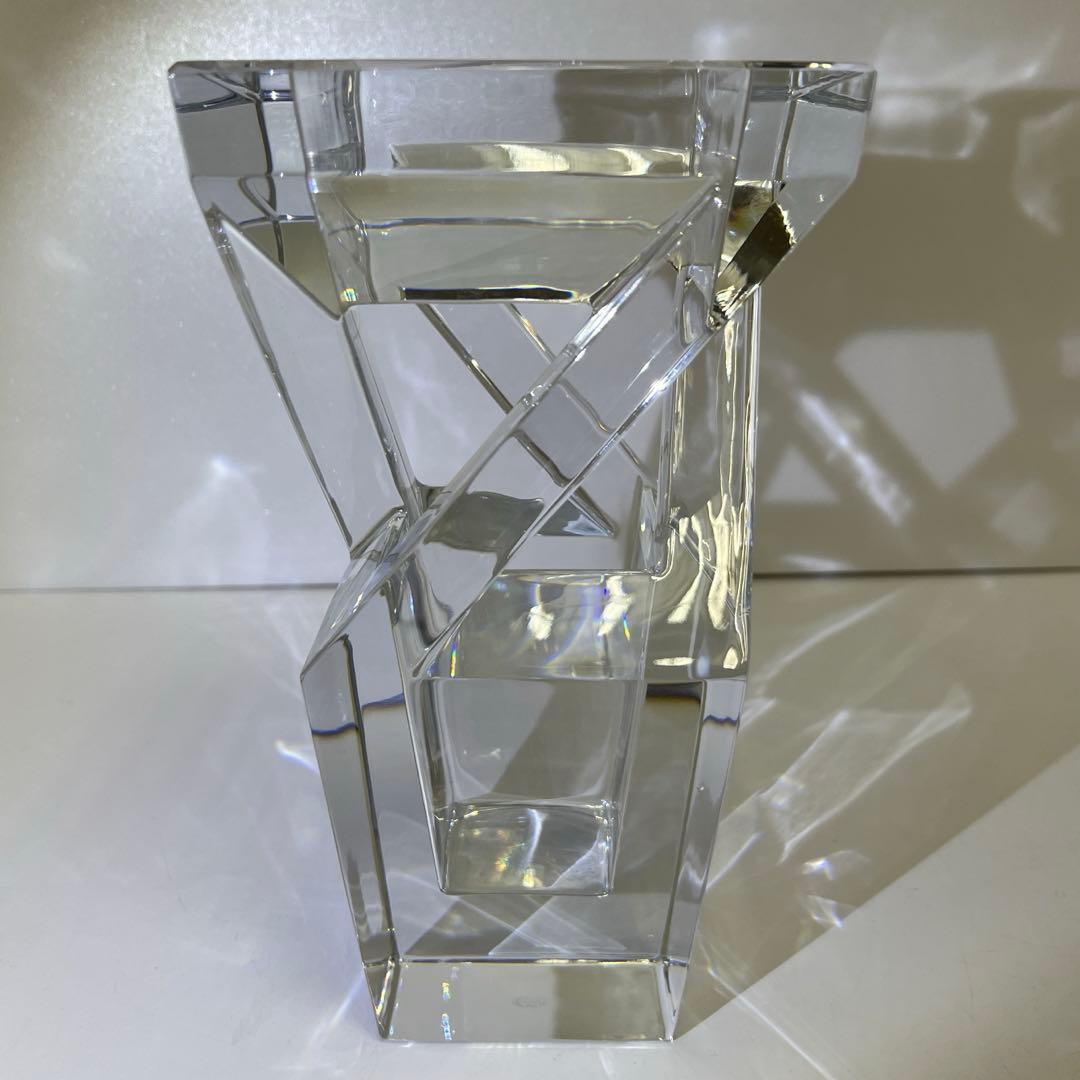 バカラ　アーキテクチャー花瓶　共箱　高さ23.8㎝　東Y7-1209☆1Fトニヒ