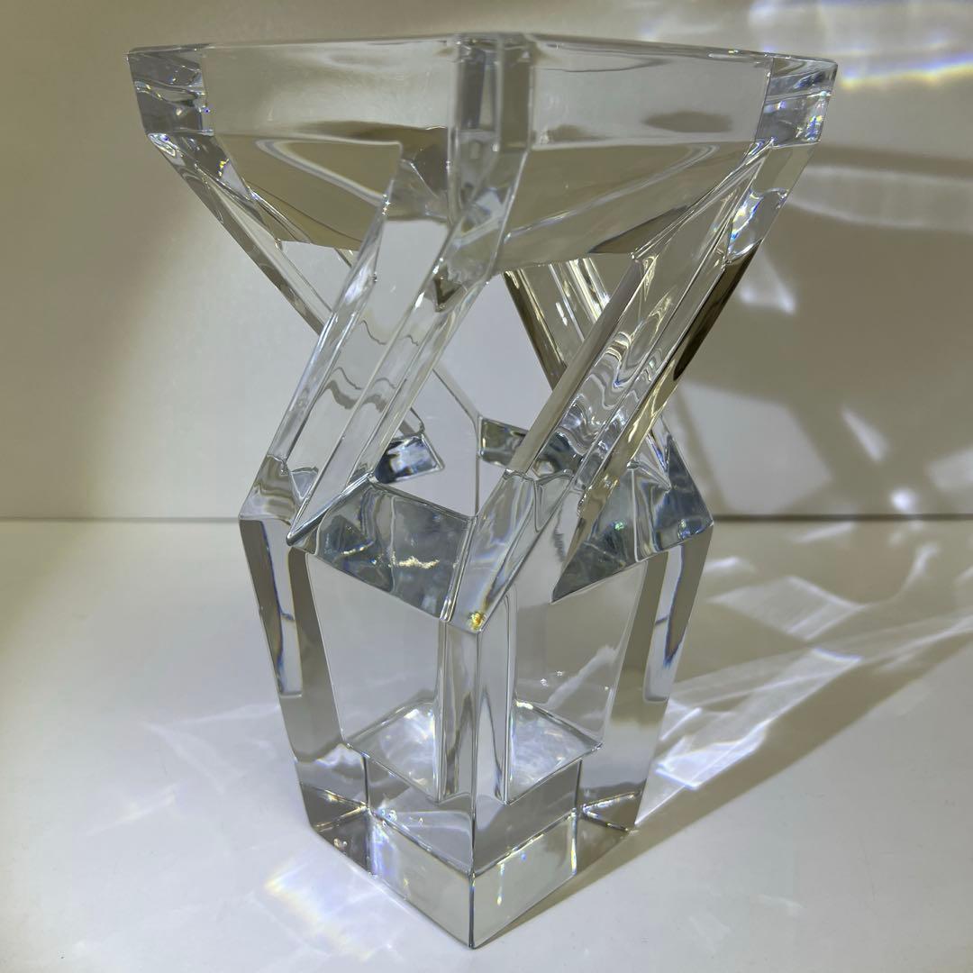 バカラ　アーキテクチャー花瓶　共箱　高さ23.8㎝　東Y7-1209☆1Fトニヒ