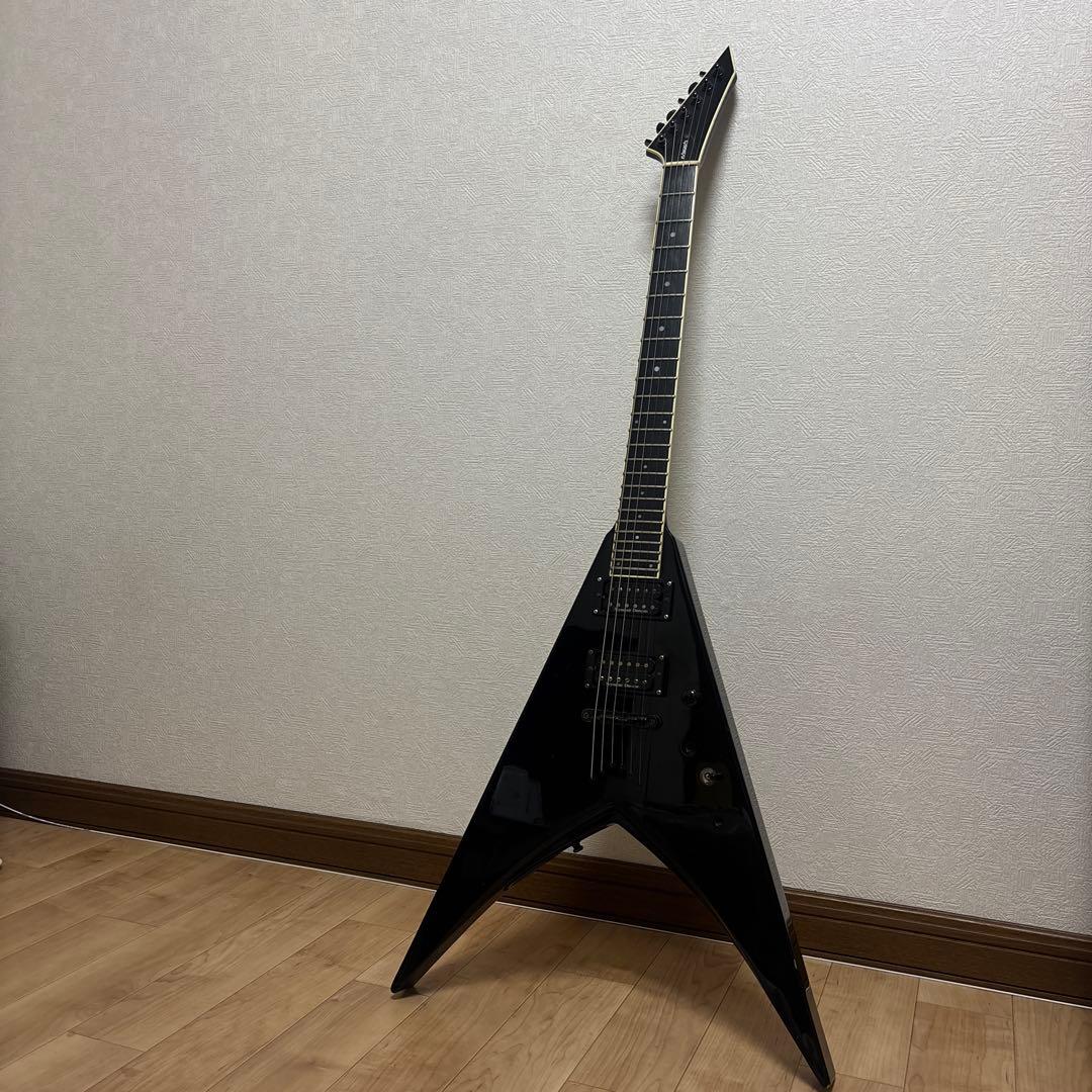 エドワーズ ブラック Vシェイプ ギター edwards
