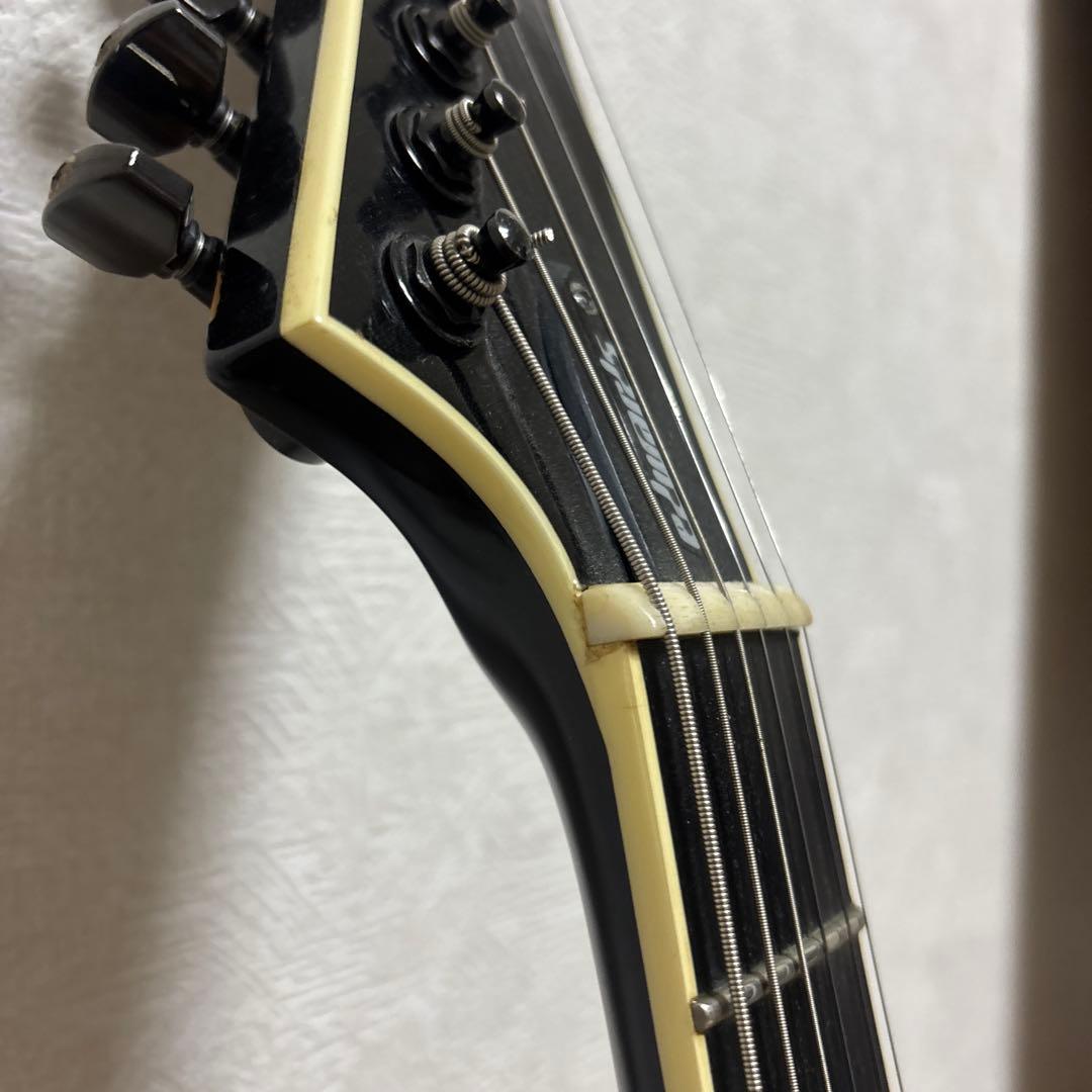 エドワーズ ブラック Vシェイプ ギター edwards