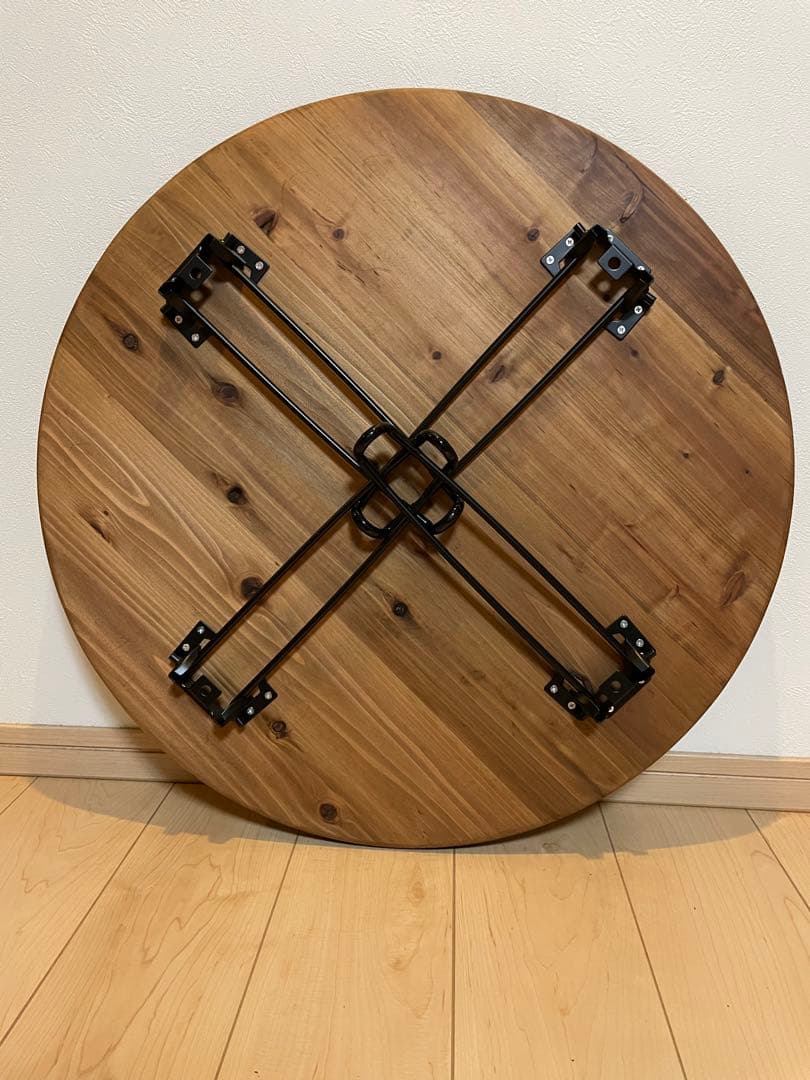 円卓　折りたたみテーブル　ちゃぶ台　アウトドアテーブル　ローテーブル　丸テーブル