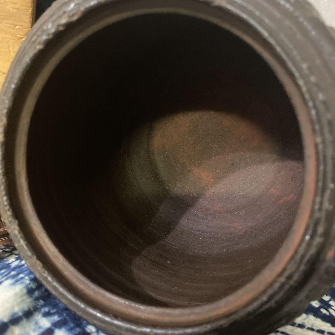 古備前　桐紋　水指　茶道具