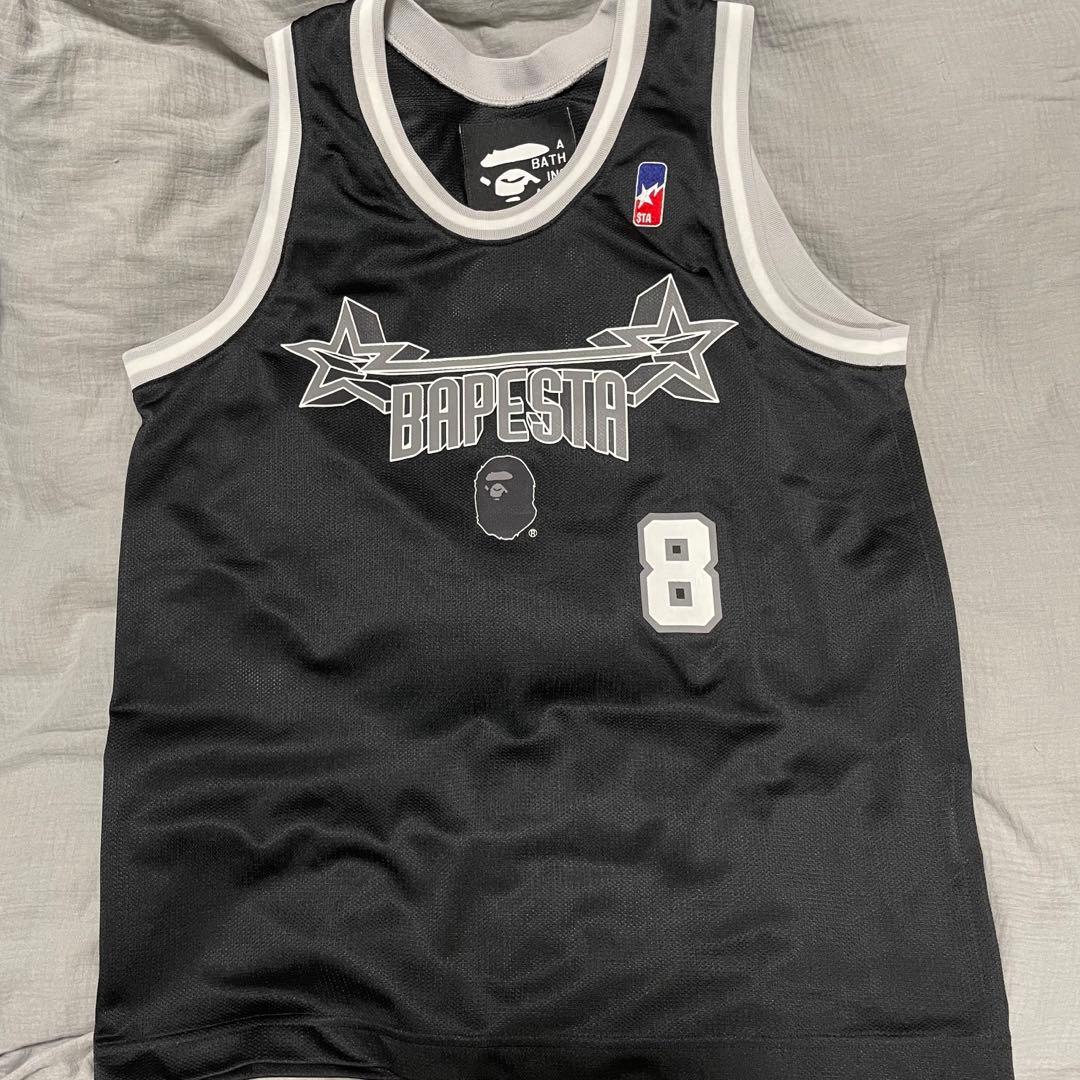 A BATHING APE タンクトップ メッシュ ブラック 日本製