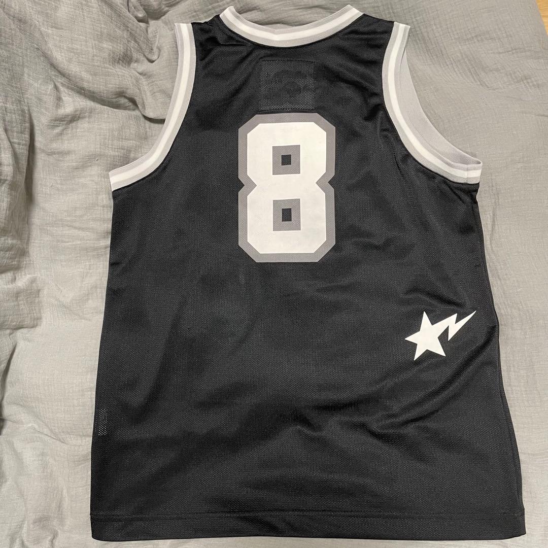 A BATHING APE タンクトップ メッシュ ブラック 日本製