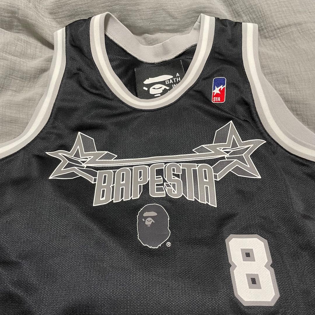 A BATHING APE タンクトップ メッシュ ブラック 日本製