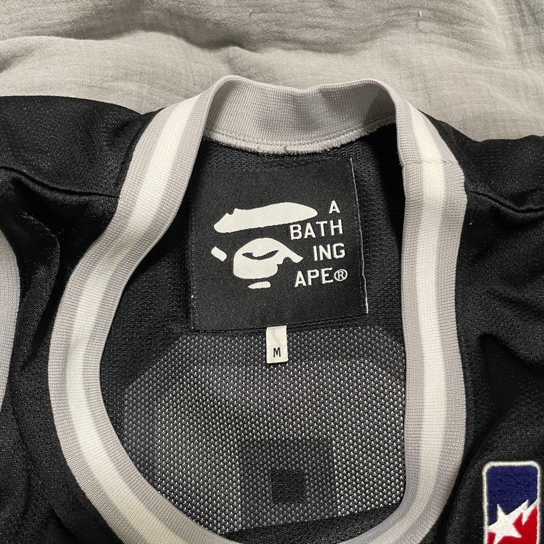 A BATHING APE タンクトップ メッシュ ブラック 日本製