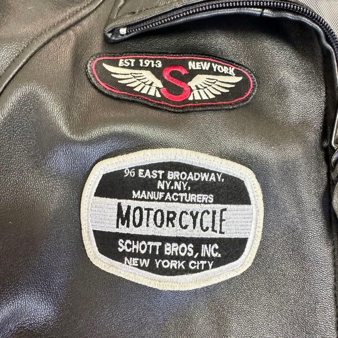Schott レザージャケット 革ジャン ラムレザー XLサイズ 美品 限定品