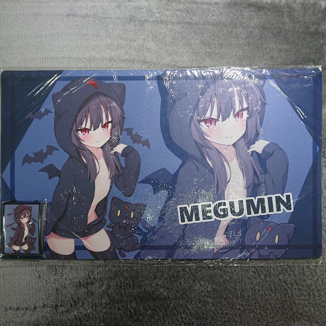 β2 このすば 黒パーカー&ちょむすけ めぐみん スリーブ&プレイマット