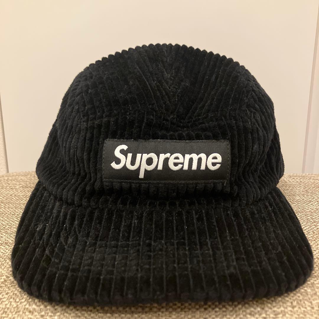 Supreme コーデュロイキャップ 黒