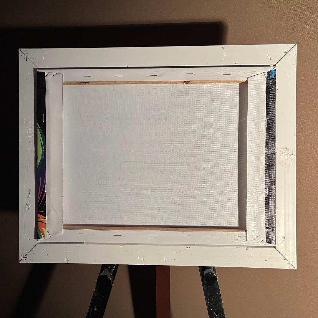 プリントアート レインボードッグ 額縁アクリル版付き 絵画