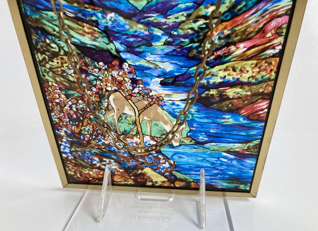 ルイス・C・ティファニー 鹿 ステンドグラス グラスマスターズ Tiffany