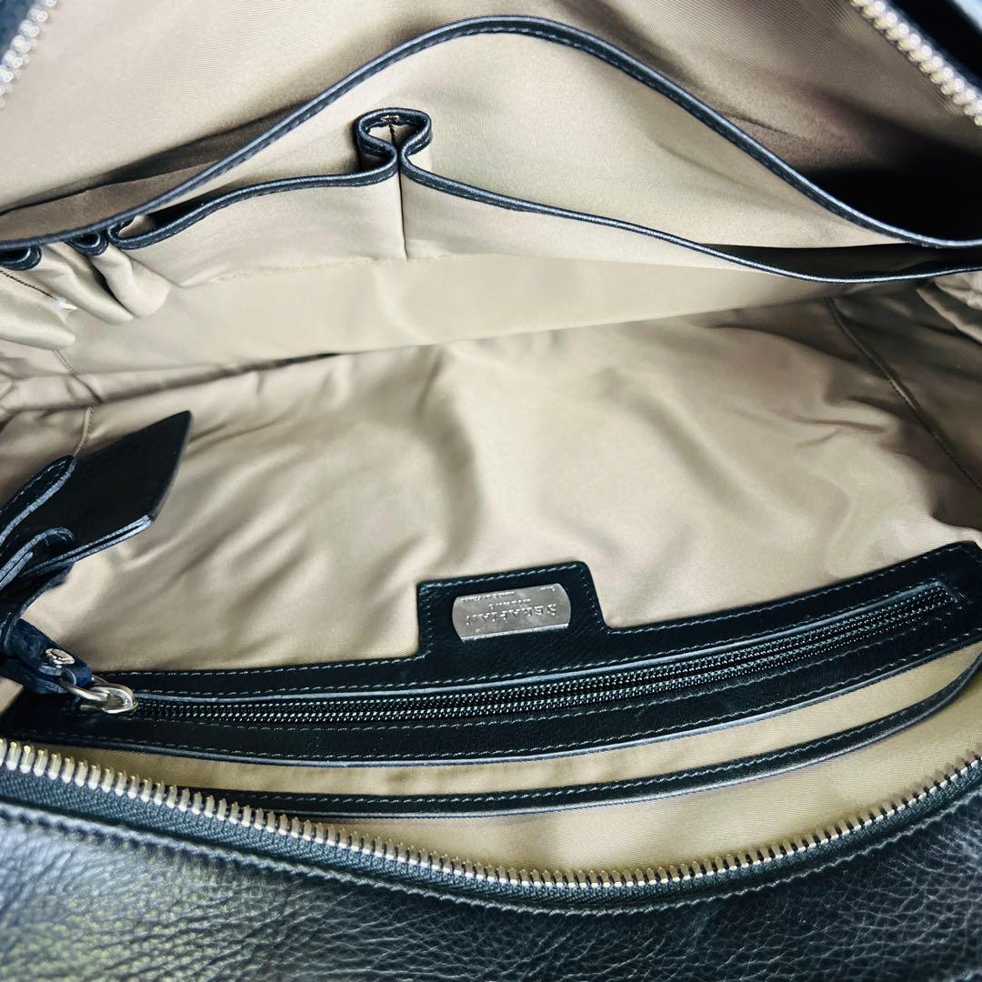 SERAPIAN セラピアン レザー ビジネスバッグ バイカラー