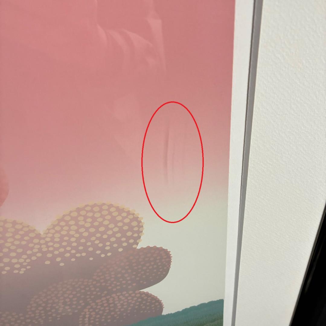 美品 イワン・ラブジン「イベリスク」リトグラフ 大作 直筆サイン入り 額縁入り