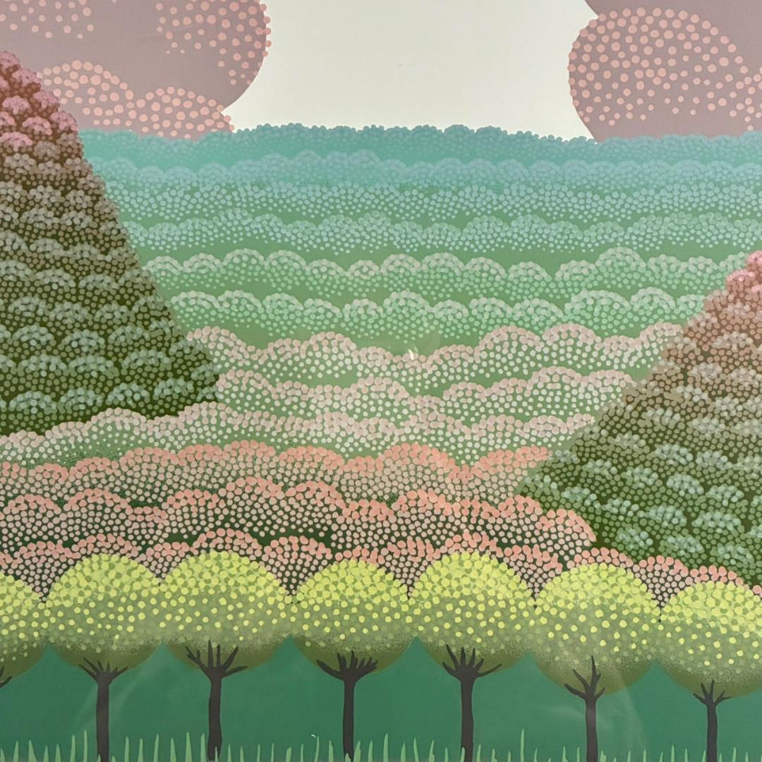 美品 イワン・ラブジン「イベリスク」リトグラフ 大作 直筆サイン入り 額縁入り