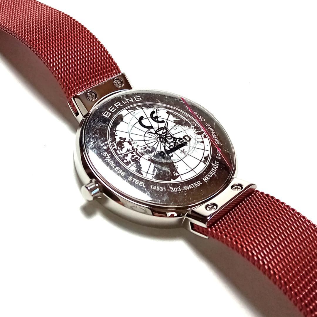 berw22 　おざ　 14531-303 シルバー×レッド