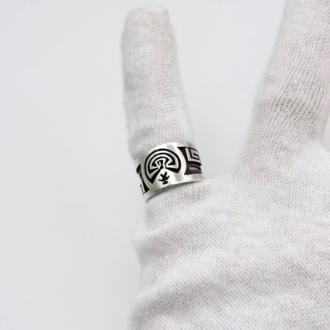 ホピ族 ルシオンバ マンインザメイズ リング 9号 希少