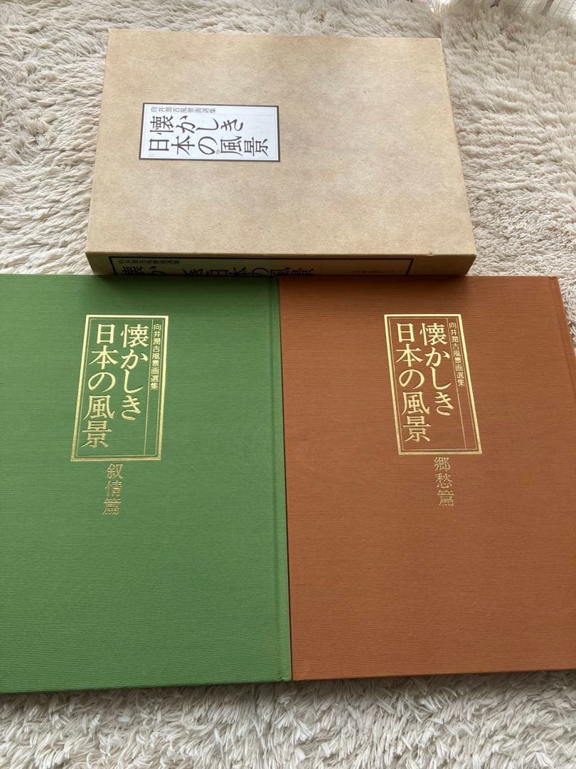 向井潤吉　風景画選集と額付き写真セット