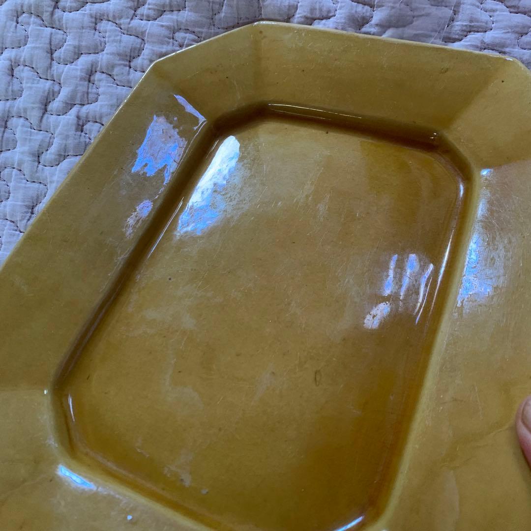 珉平焼　無地　額皿　柄なし