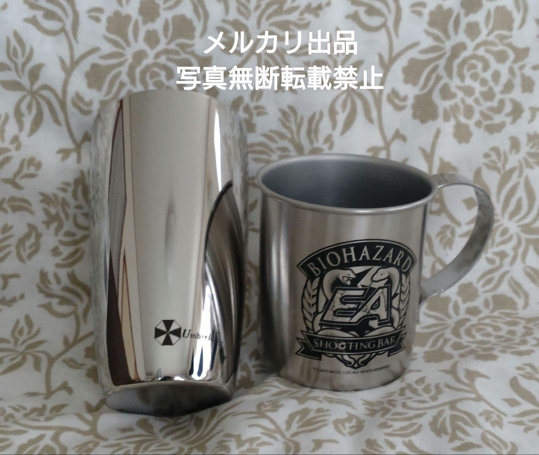 BIOHAZARD プレミアムタンブラー、シューティングバー コラボ マグカップ