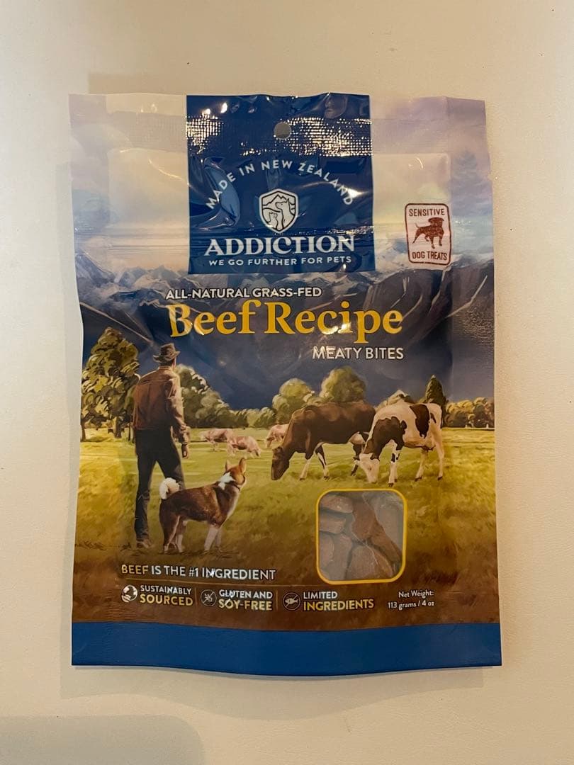 【新品未開封】Addiction 犬用おやつ ミーティバイツ 4種類 計12個