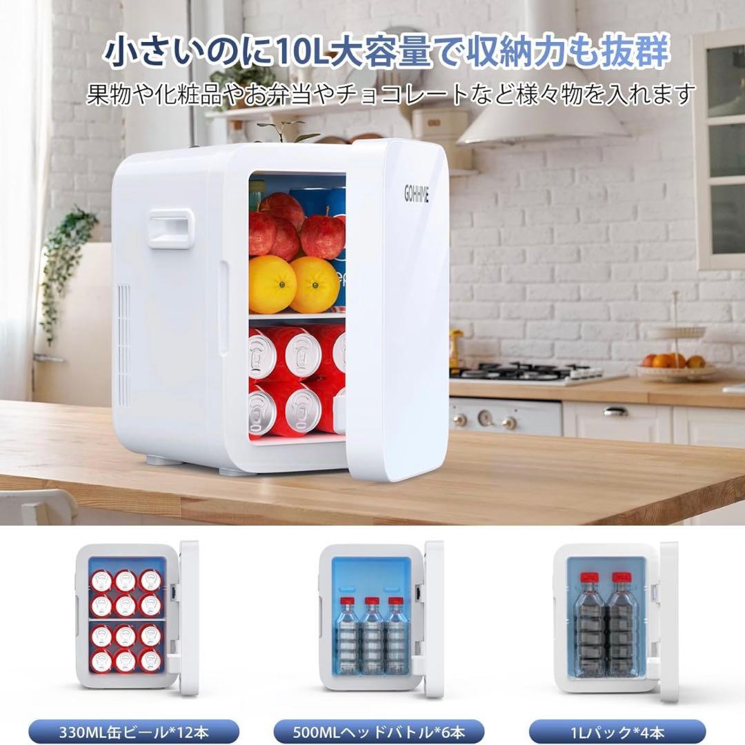 ミニ冷蔵庫 10L 小型冷蔵庫 0-65℃ 保冷保温庫 ミニ 車載用
