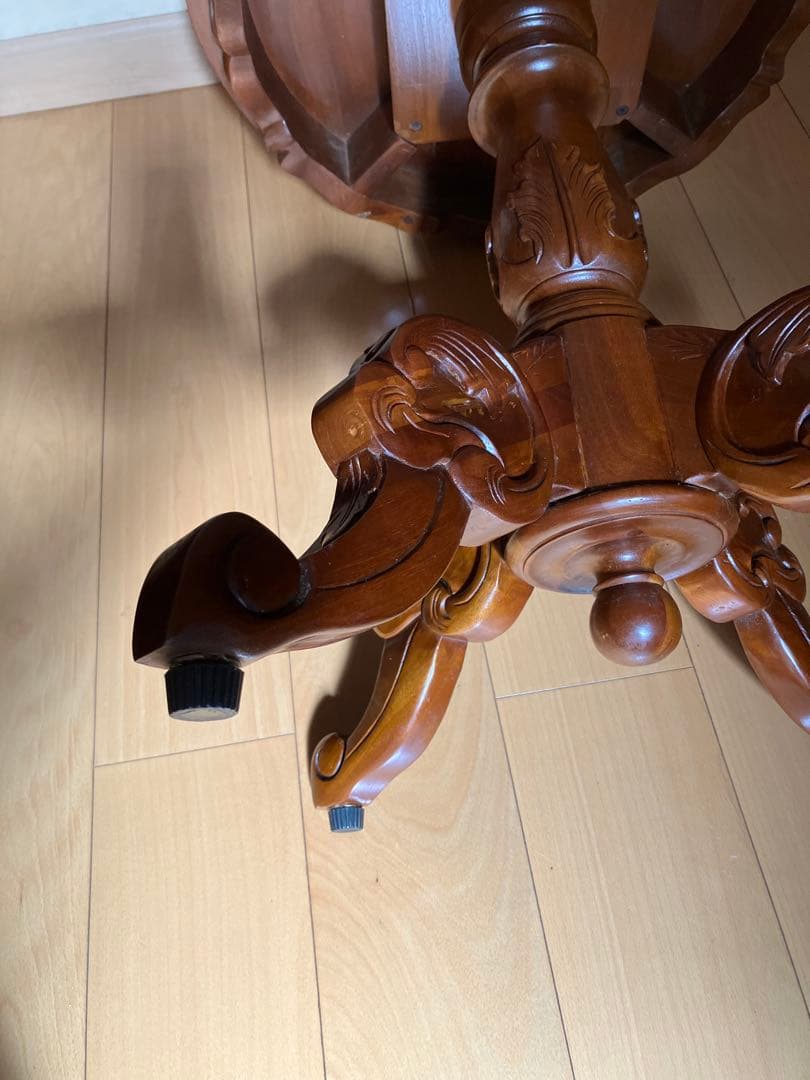 ラウンドテーブル コーヒーテーブル 花台 飾り台 [50×50×62cm]