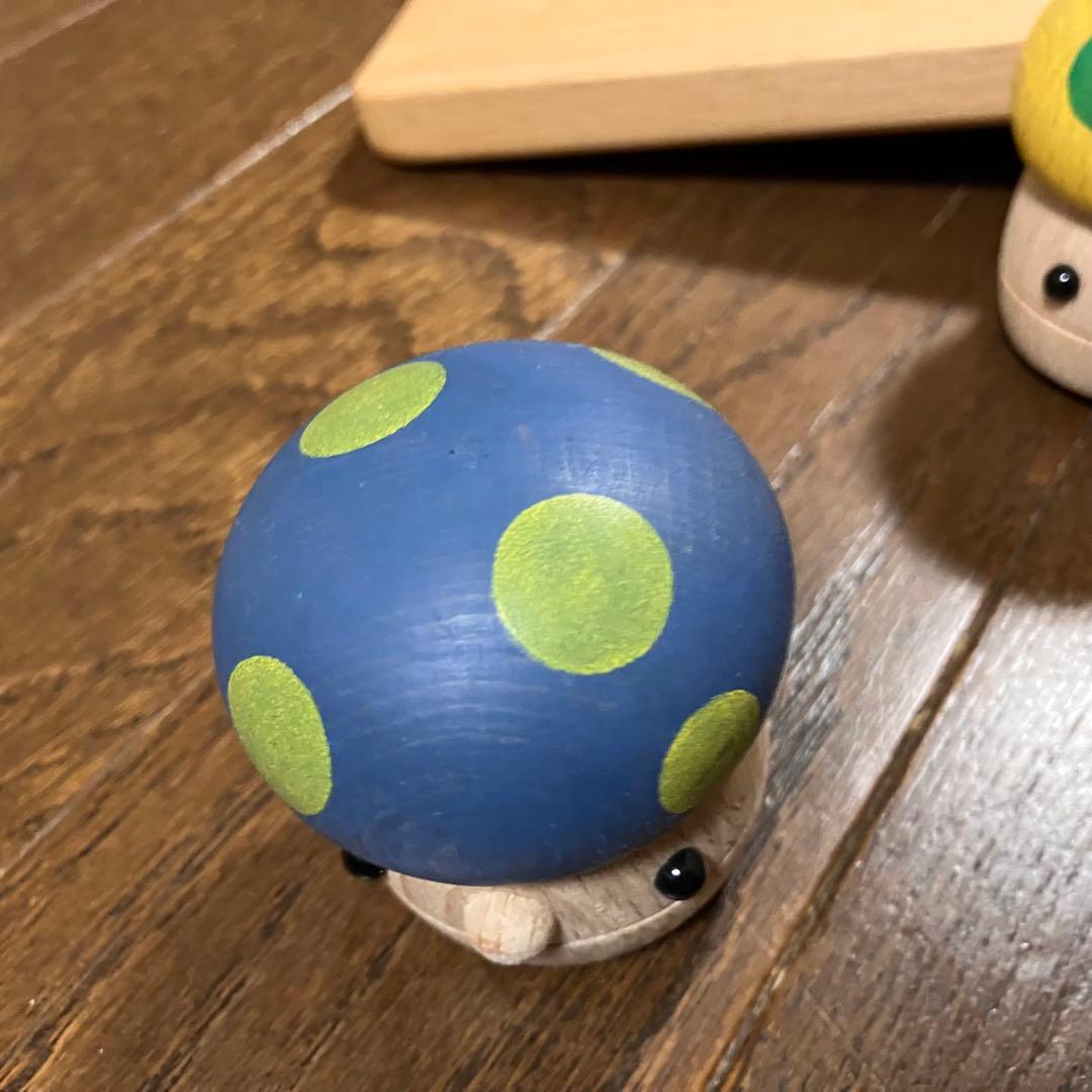 こまむぐ　木製きのこ型おもちゃセット どんぐりころころ