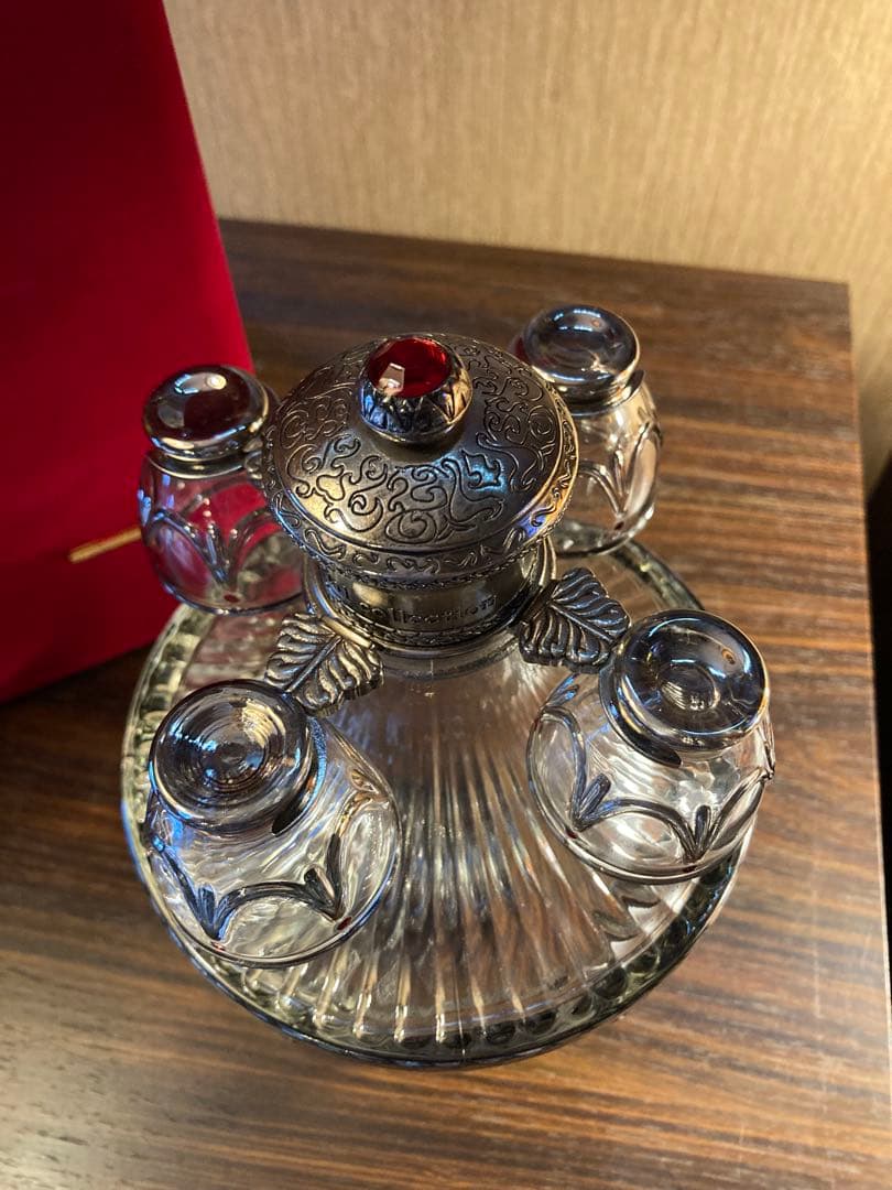 ラドガ インペリアルコレクション 銀 ベネチアングラス デキャンタ 空瓶 空箱