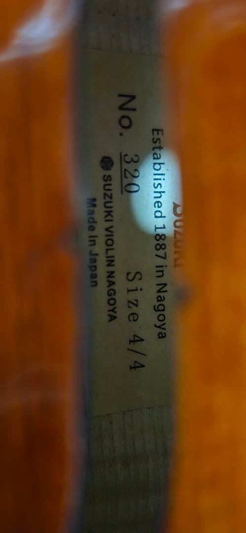 値下げ可『希少品』Suzuki バイオリン4/4