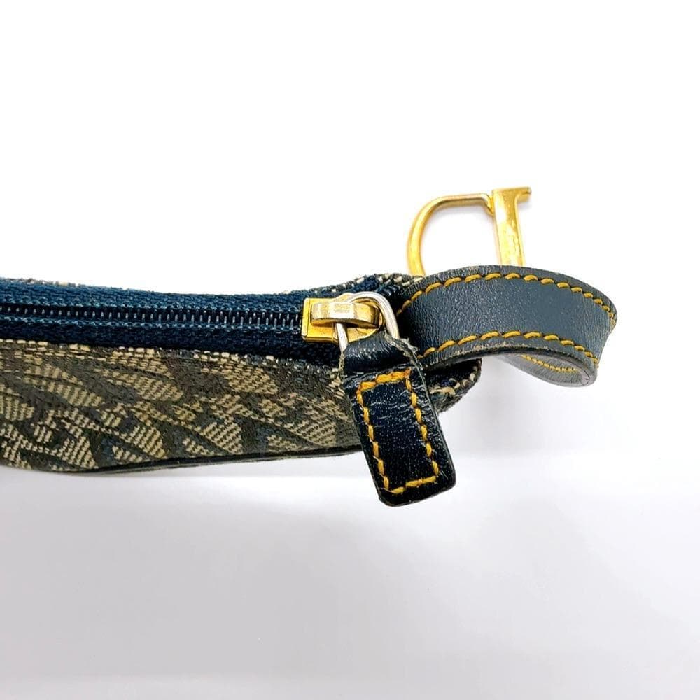 ◇クリスチャンディオール◇キャンバス×レザー/サドル/トロッター/ケース