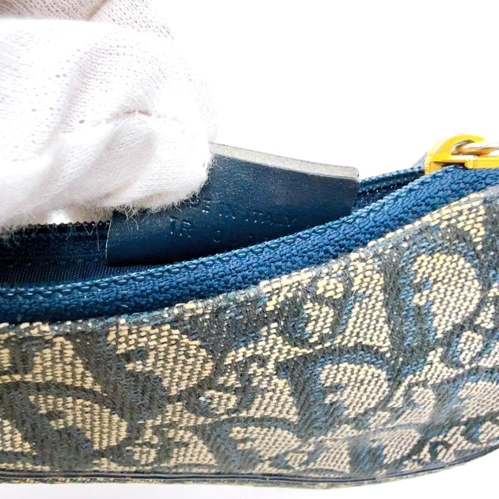 ◇クリスチャンディオール◇キャンバス×レザー/サドル/トロッター/ケース