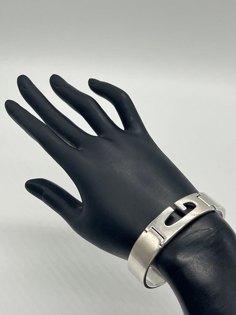 グッチ GUCCI Gカットアウト プレート バングル　SV925