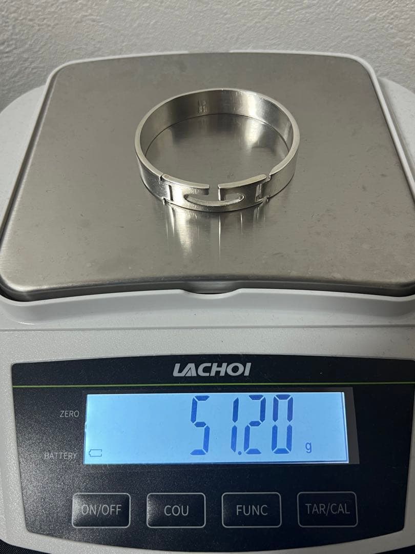 グッチ GUCCI Gカットアウト プレート バングル　SV925