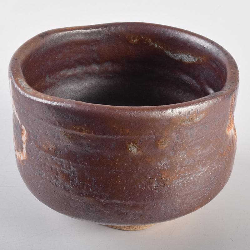 茶道具　志野焼　茶碗　在銘　共箱　M　R7662