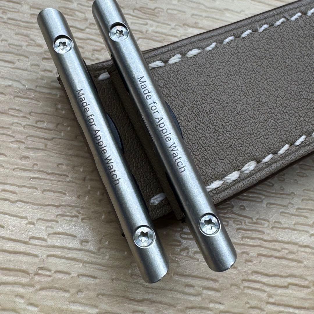 2178 Apple Watch エルメス　エトゥープ　ドゥブルトゥール　二重