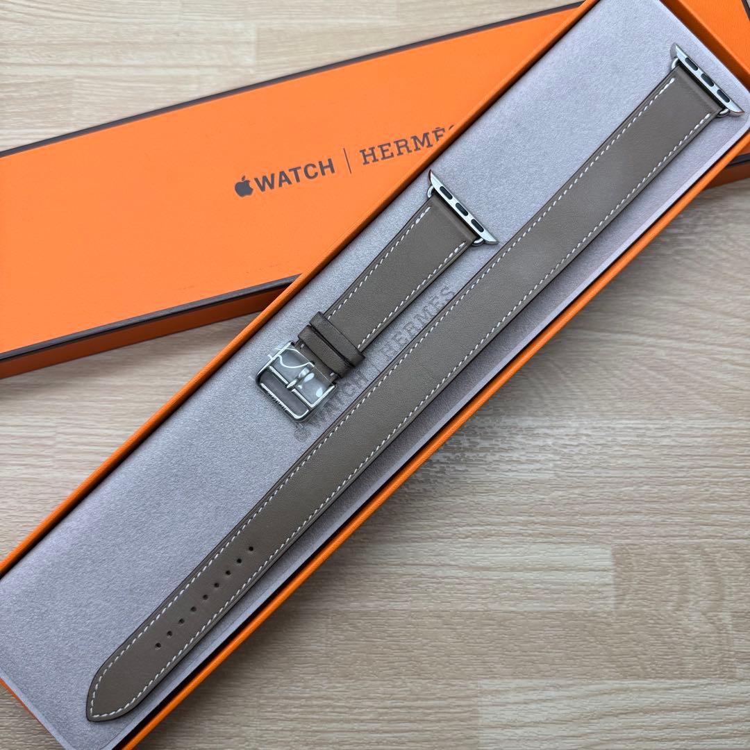 2178 Apple Watch エルメス　エトゥープ　ドゥブルトゥール　二重