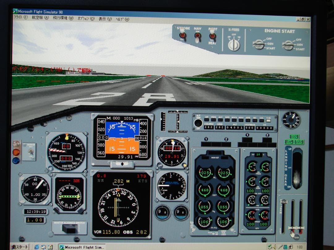 Shuttle SG41 & フライトヨーク Virtual Pilot PRO