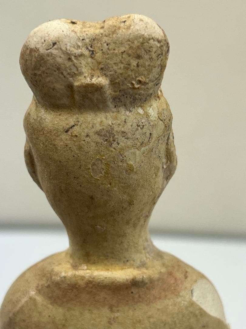 古代中国加彩佣　漢の時代の女官の像　送料込み