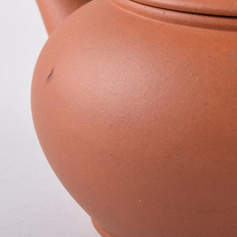 中国　中国宣興銘　紫砂　朱泥　急須　茶壷　V　R8310