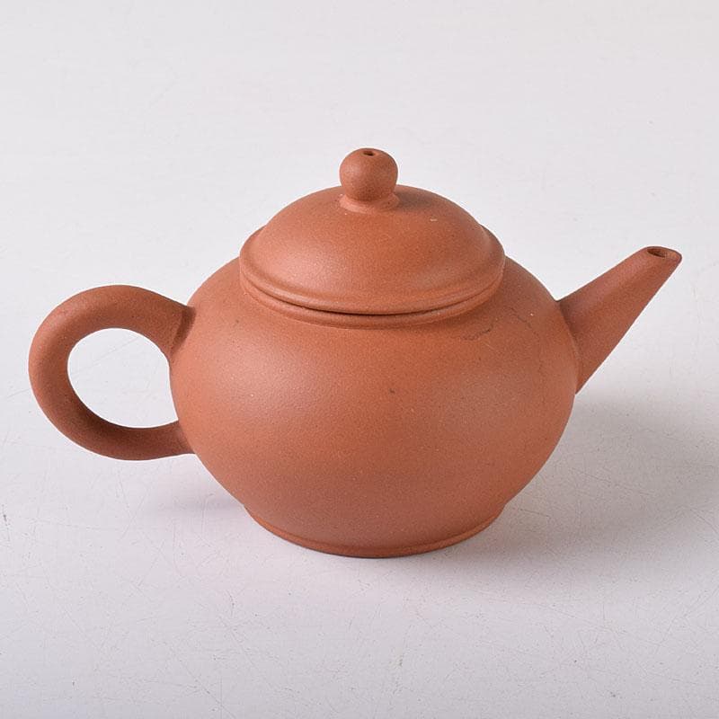 中国　中国宣興銘　紫砂　朱泥　急須　茶壷　V　R8310