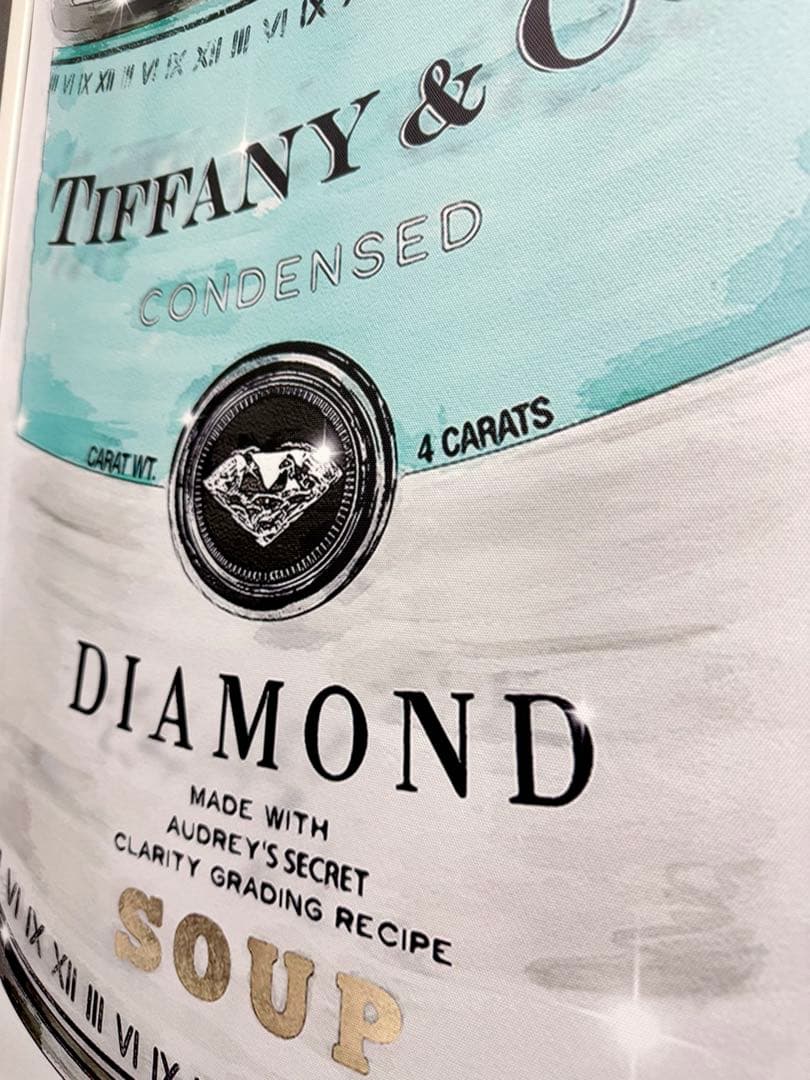 No.255フレーム付きキャンバスアート　ブランドアートポスター　Tiffany