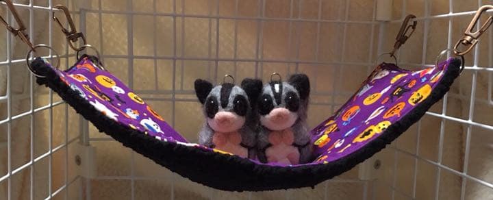 ラダーハンモック（ハロウィンＶｅｒ．6）ボア黒  1250円