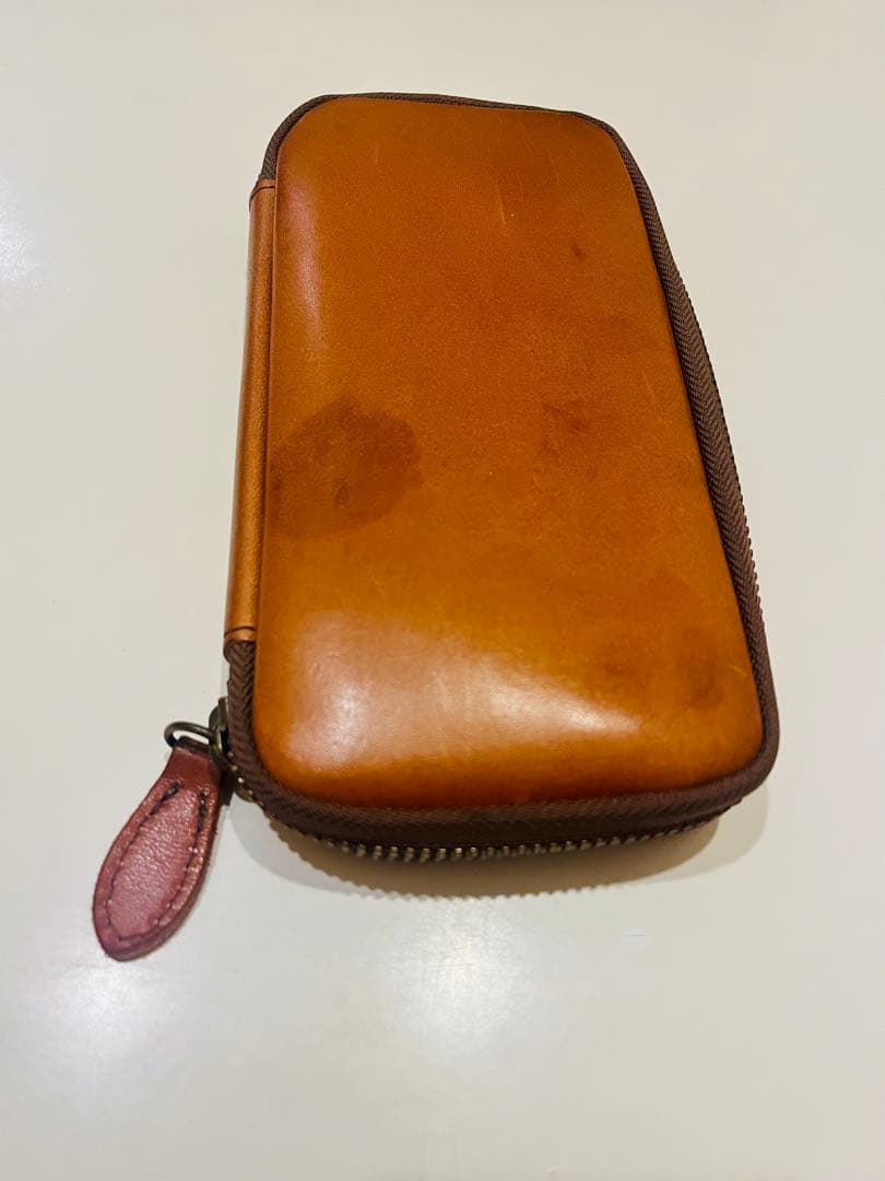 &Liebe アンドリーベ 栃木レザー ペンケース 茶色