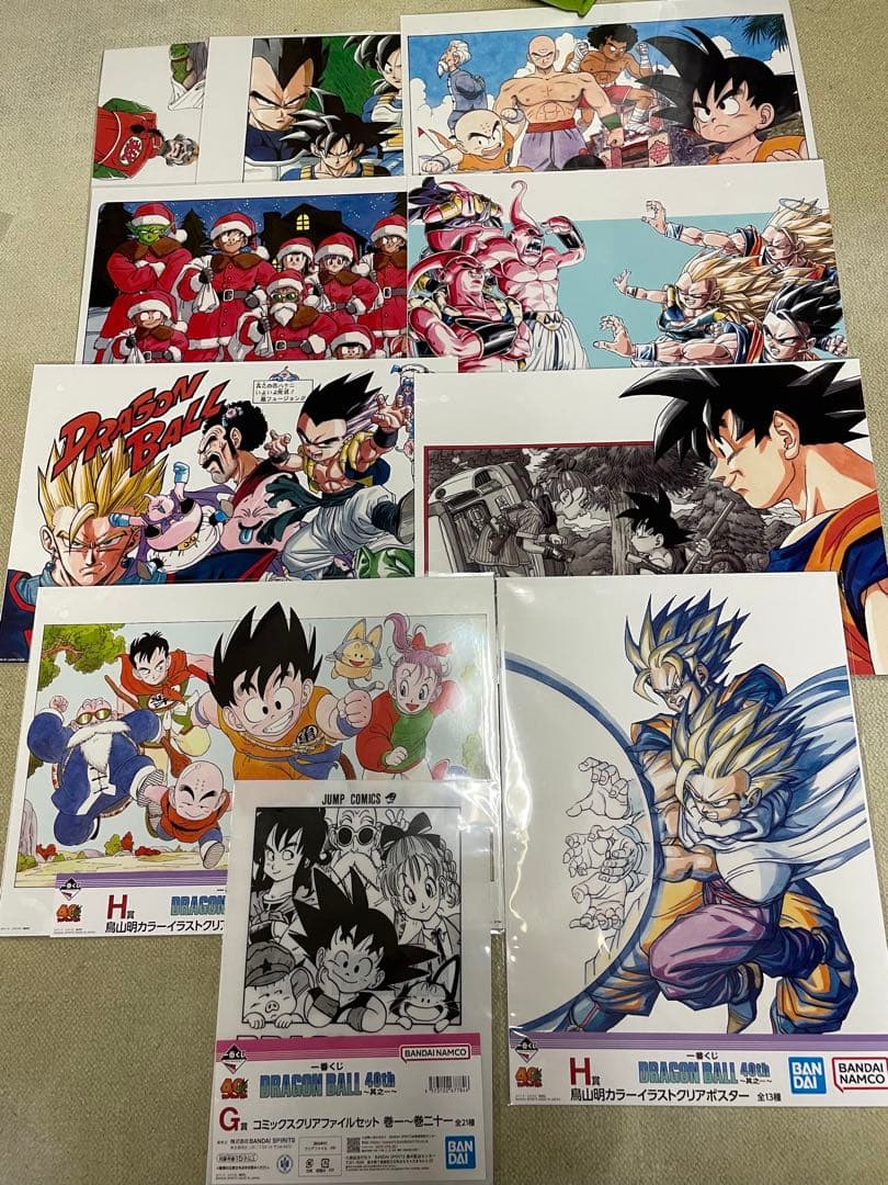 【新品未開封】ドラゴンボール 40th一番くじ 其之一　クリアポスターまとめ売り