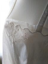 フレンチ アンティーク 刺繍 ワンピース *フランス ヴィンテージ 麻 リネン